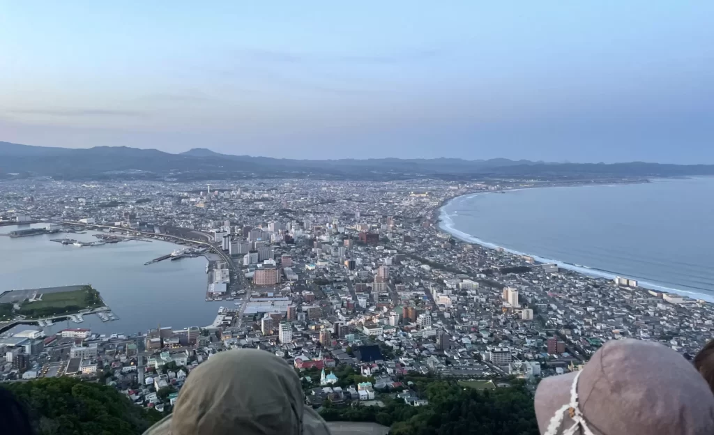 夕方の函館山